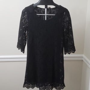 Black lace dress